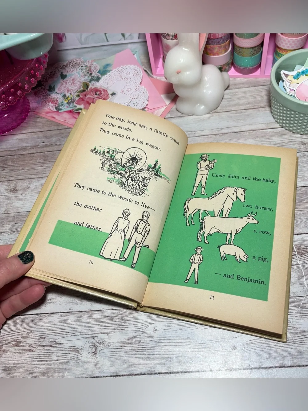 Vintage 1962 Benjamin In The Woods HC Wonder Books Easy Reader By Eleanor Clymer
